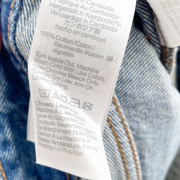 NEW Madewell Relaxed Denim Shorts in Renfield Wash Destructed Edition ND697 - Picture 6 of 7